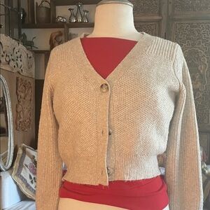 Ruby Moon Oatmeal Cardigan Sweater